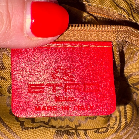 Etro Milano Rare Vintage leather hobo bag. Burgundy very soft leather. In EUC - Picture 2 of 13